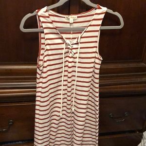 About a Girl: Red Striped Dress (Juniors)